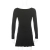 DARK ACADEMIA KNITTED MINI DRESS - Cosmique Studio - Aesthetic Clothes
