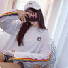 rainbow sweatshirt in white