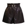 VSCO AESTHETIC HIGH WAIST WIDE LEG LEATHER SHORTS-Cosmique Studio