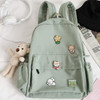 AESTHETIC SOLID COLOR CUTE BEAR BACKPACK - Cosmique Studio