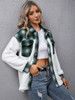 Indie Plaid Soft Sleeves Snap Jacket
