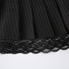 Soft egirl aesthetic black lace mini skirt