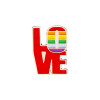 pride rainbow pins love