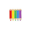 pride rainbow pins pencil