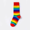 full rainbow striped long unisex socks