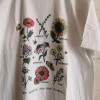 natural wildflower white tee