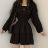 Dark Academia Elegant Mini Dress