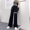 Edgy Style Hollow-out Pants