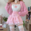 Coquette Aesthetic Pink Mini Skirt