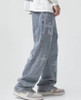 Cross Embroidered Baggy Men Jeans