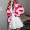 Soft Girl Pink Heart Cardigan