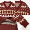 Grandmacore Argyle Sweater