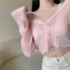 ANGELCORE BUTTERFLY CROP CARDIGAN