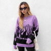 HARAJUKU FIRE STYLE KNITTED SWEATER-Cosmique Studio-aesthetic-clothing-store