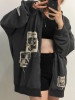 Grunge Aesthetic Pocket Hooded Jacket