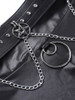 Punk Chain Belt Shorts