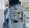 where is my mind denim jacket in blue