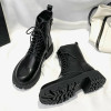Academia Pu Leather Ankle Boots