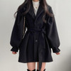 Dark Academia Belted Coat