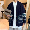 Vintage Knitted Men Cardigan