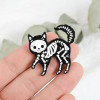 Black Cat Skeleton Pins