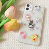 Sanrio characters hello kitty, kuromi, my melody, cinnamoroll, pompompurin, pochacco transparent phone case