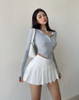 Soft Girl College Mini Skirt