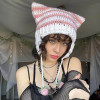 Kawaii Cat Ear Crochet Knitted Beanie