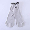 cute ruffles socks in light grey