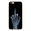 colorful phone case middle finger of a skeleton