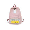 cute duck waterproof backpack in pink