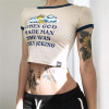 WHEN GOD MADE MAN SHE WAS ONLY JOKING CROP TOP-Cosmique Studio