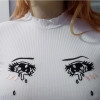 CRYING EYES CROP TOP-Cosmique Studio