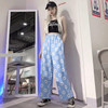 AESTHETIC CUTE FLOWER PRINT PANTS-Cosmique Studio-Aesthetic-Egirl-Grunge-Clothing