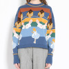 AESTHETIC RETRO CUTE RABBIT SWEATER-Cosmique Studio