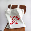LOVE YOUR SELF WOMAN CLOTH BAG-Cosmique Studio - Aesthetic Clothing