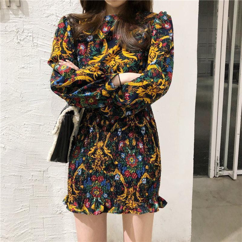 purple spring dresses Women's Flutter Away Berry Purple Multi Floral Print Mini Dress | Size: S