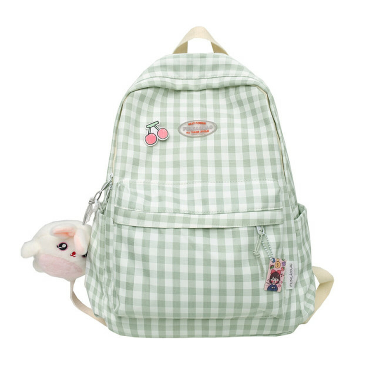 Chic Checkered super cute plaid vintage Y2K stylish Mini Backpack Mebie Baby Plaid Mini Backpack main image 3