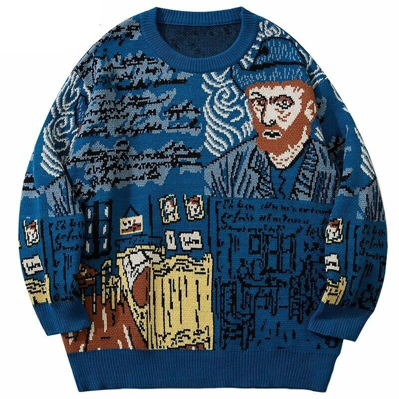 Art Hoe Van Gogh Sweater - Cosmique Studio