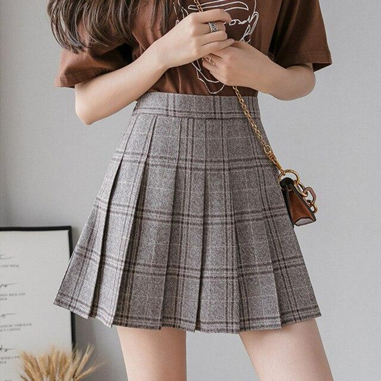 SCHOOL GIRL PLEATED MINI SKIRT - Cosmique Studio