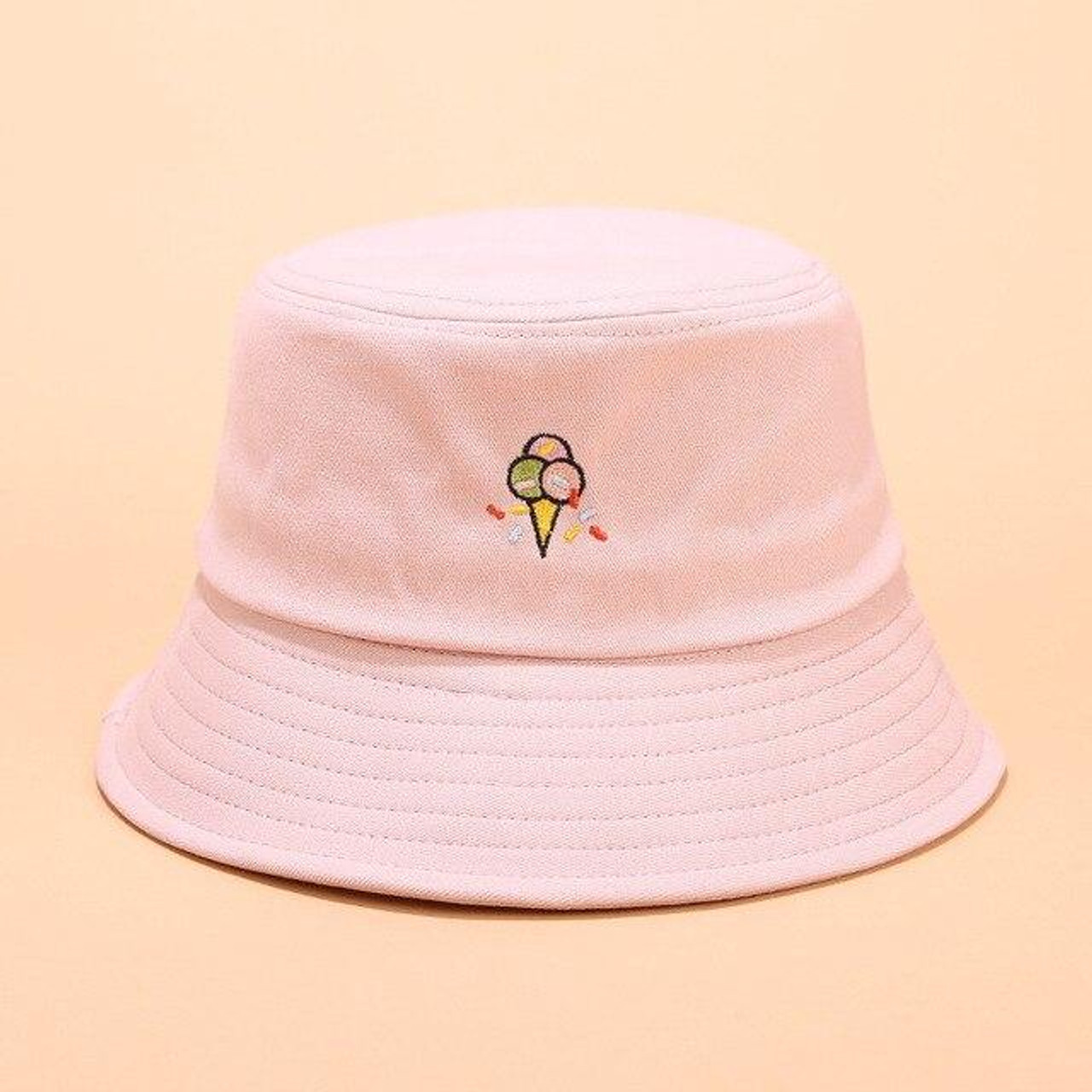 AESTHETIC KOREAN STYLE COLORED BUCKET HAT - Cosmique Studio