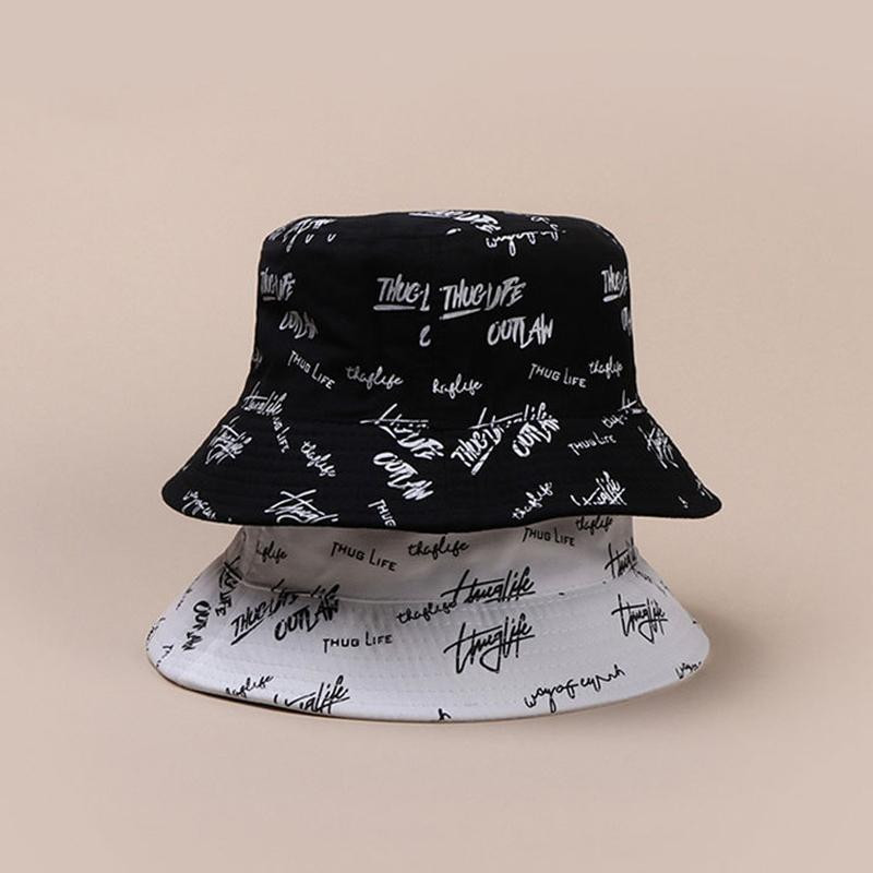 GRAFFITI PRINT REVERSIBLE BUCKET HAT - Cosmique Studio