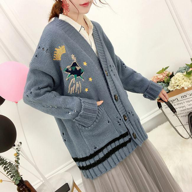 SOFT COZY KNITTED CARDIGAN SWEATER 