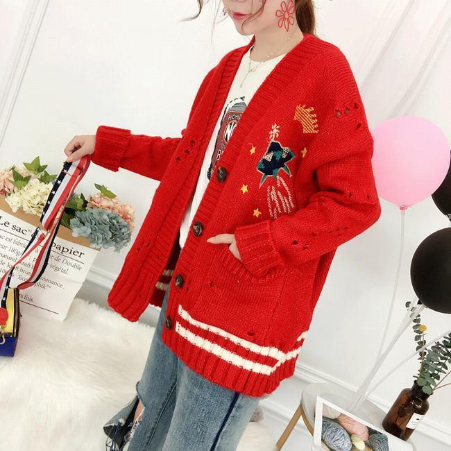 SOFT COZY KNITTED CARDIGAN SWEATER 