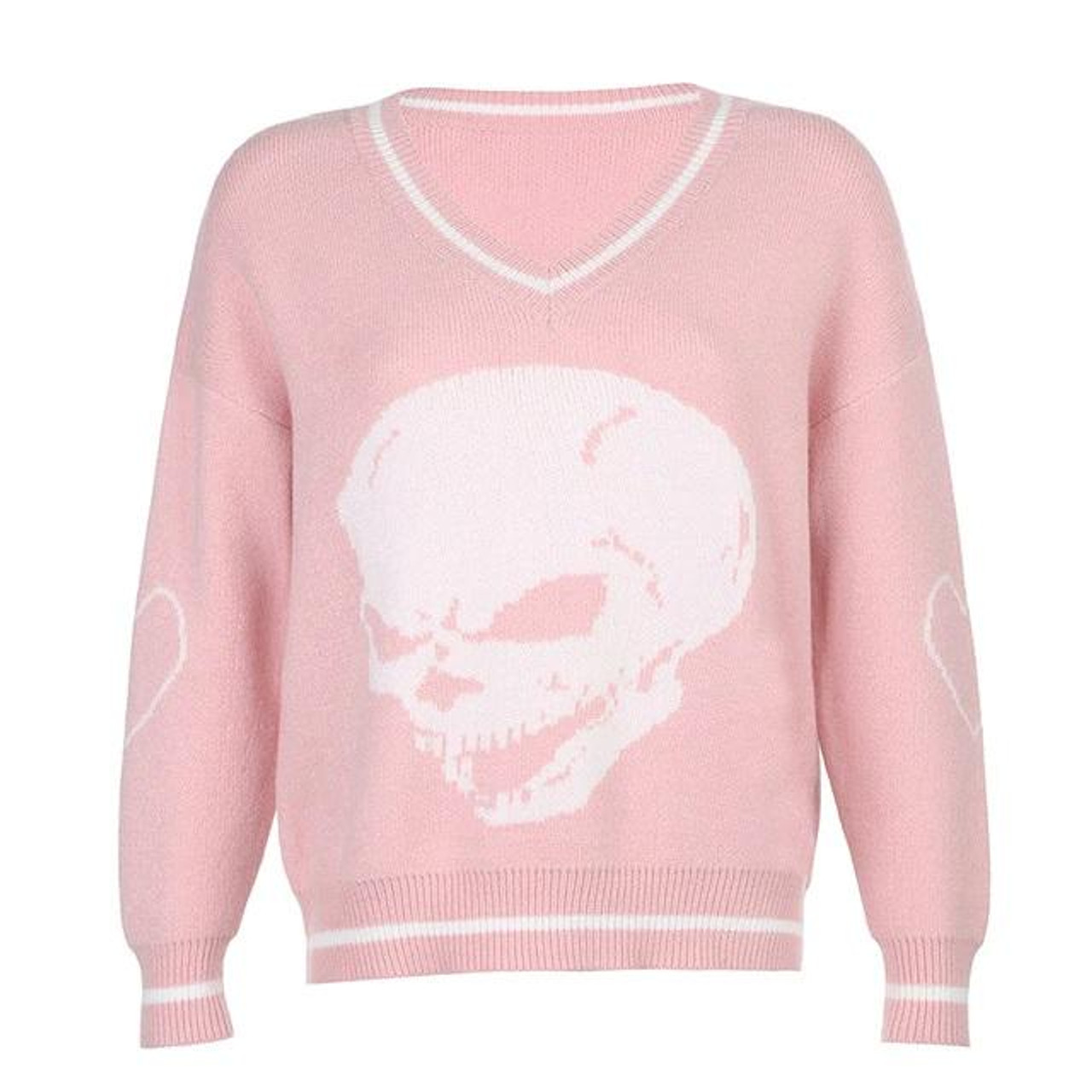 トップス Sevens skull mohair knit y2k TRIPP NYC - SKULL SWEATER PURPLE SKULL