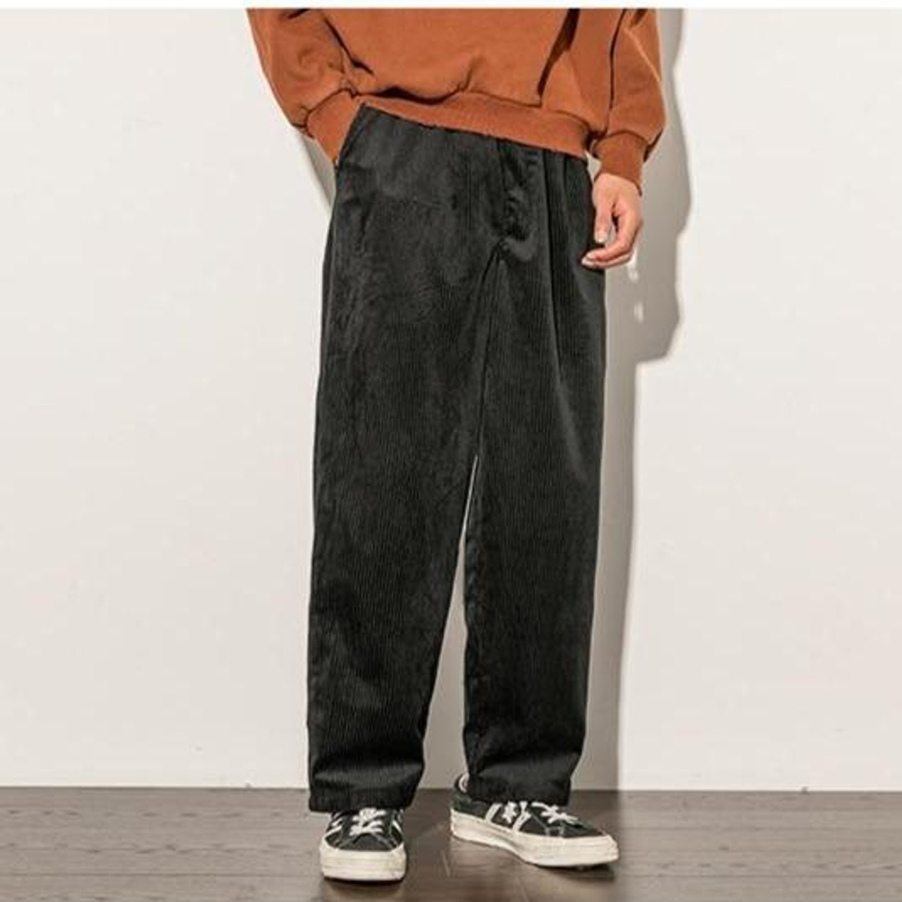 VINTAGE CORDUROY LOOSE MEN PANTS - Cosmique Studio