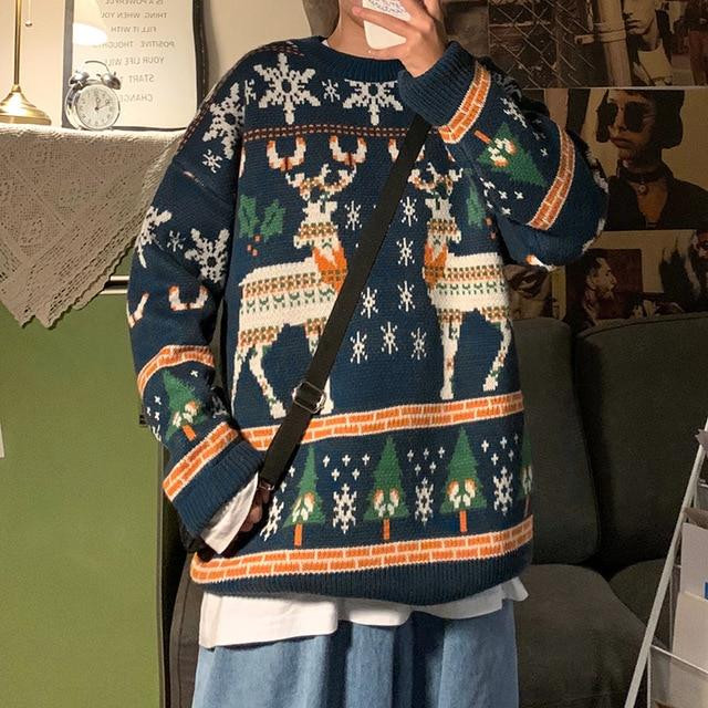 UNISEX REINDEER CHRISTMAS SWEATER 