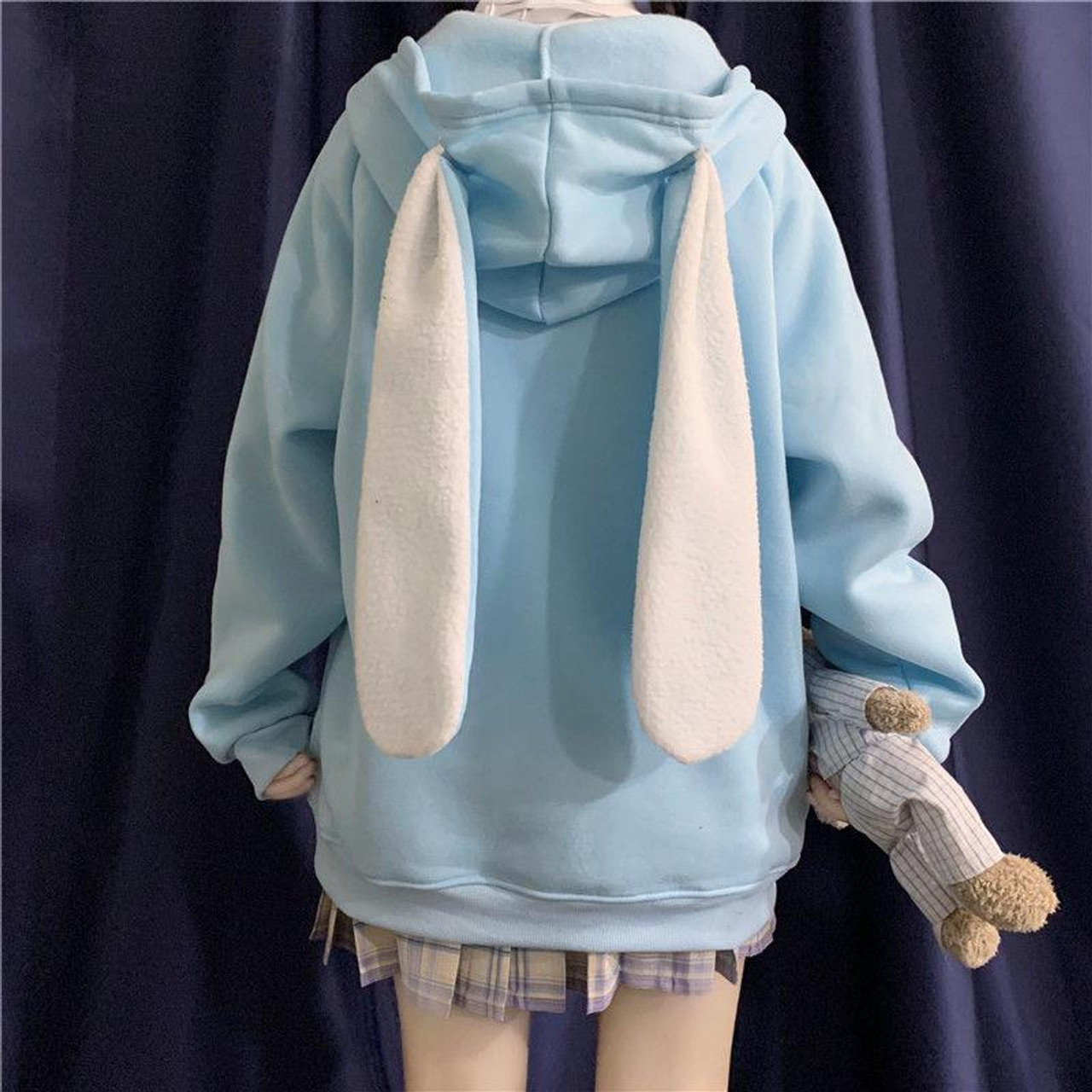 KAWAII RABBIT EARS HOODIE - Cosmique Studio