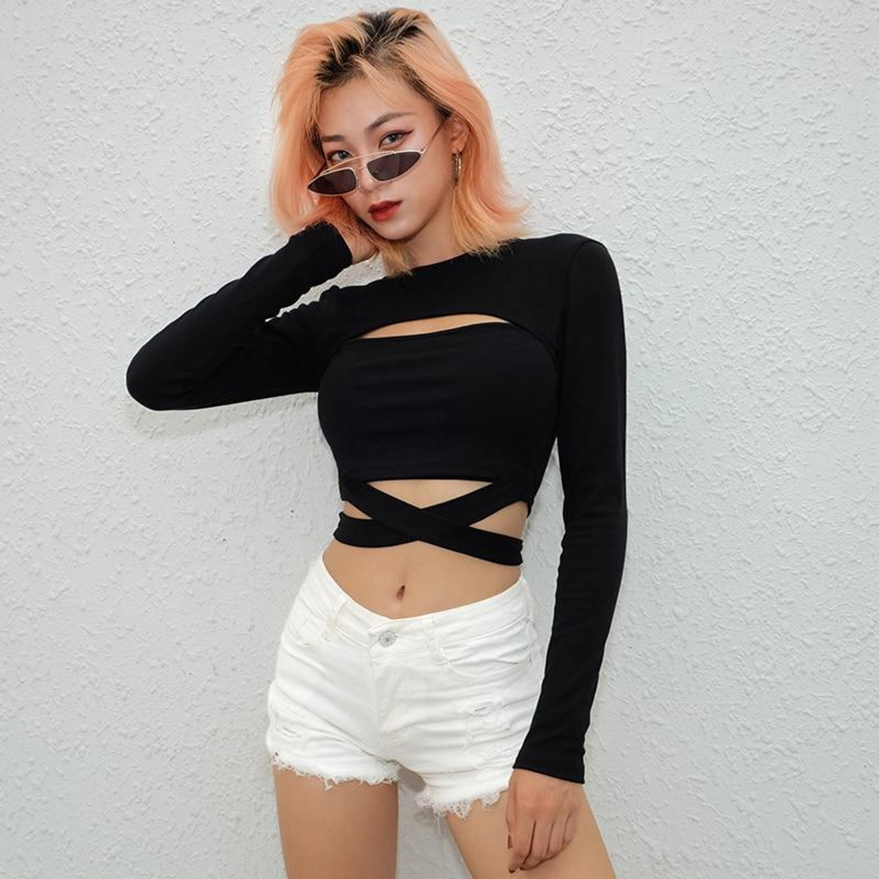 Cosmic Crystal Crop Top – Aesthetic Clothes Store