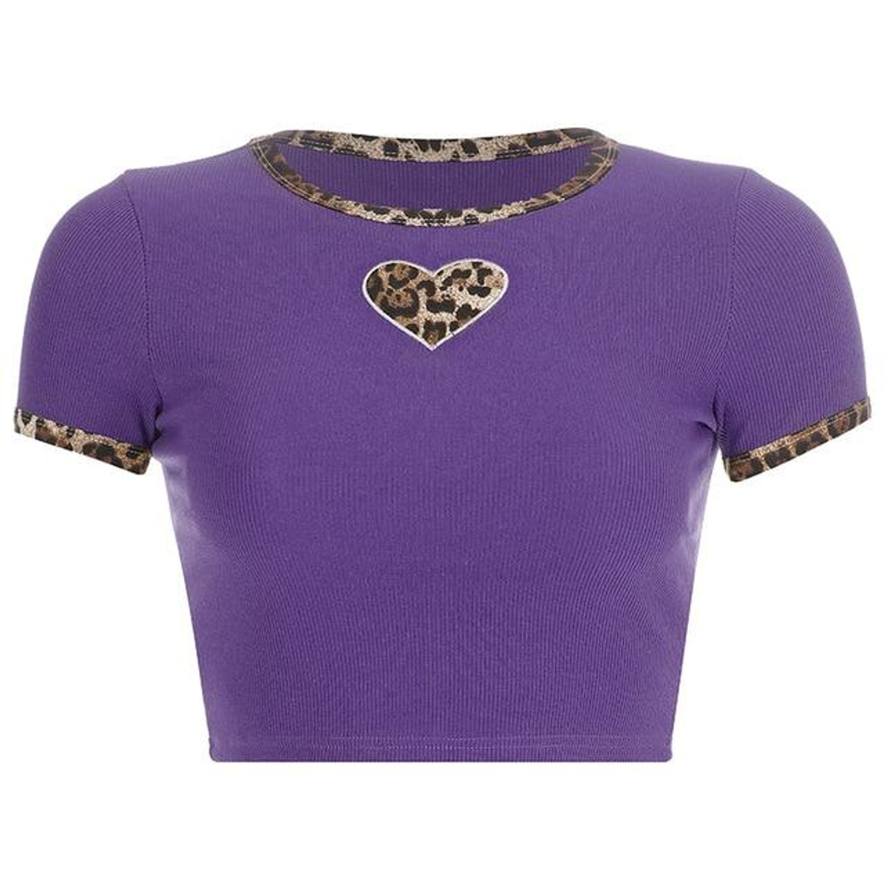Y2K AESTHETIC RED HEART CROP TOP - Cosmique Studio